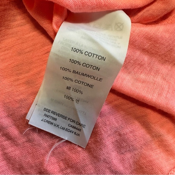 J. Crew Pink Womens Size XL Basic Casual Short Sleeved Top Vneck - Picture 6 of 6